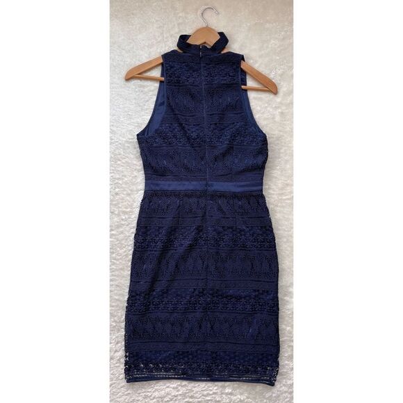 NWT Revolve Likely Navy Lace Drew Sleeveless V-Neck Choker Mini Dress, Size 4 - Picture 13 of 16